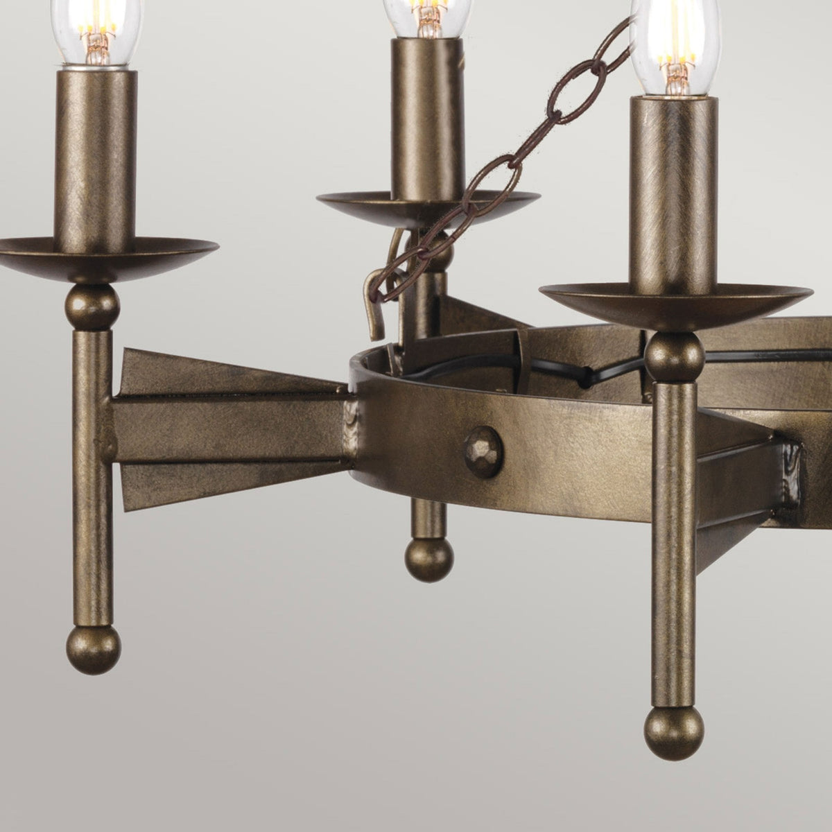 Cromwell Medieval Style 6 Light Chandelier