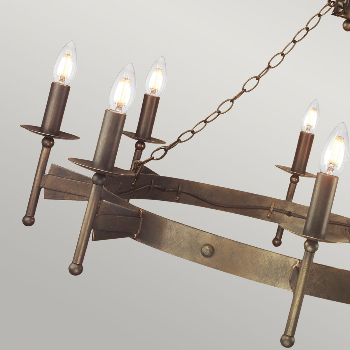Cromwell Medieval Style 8 Light Chandelier