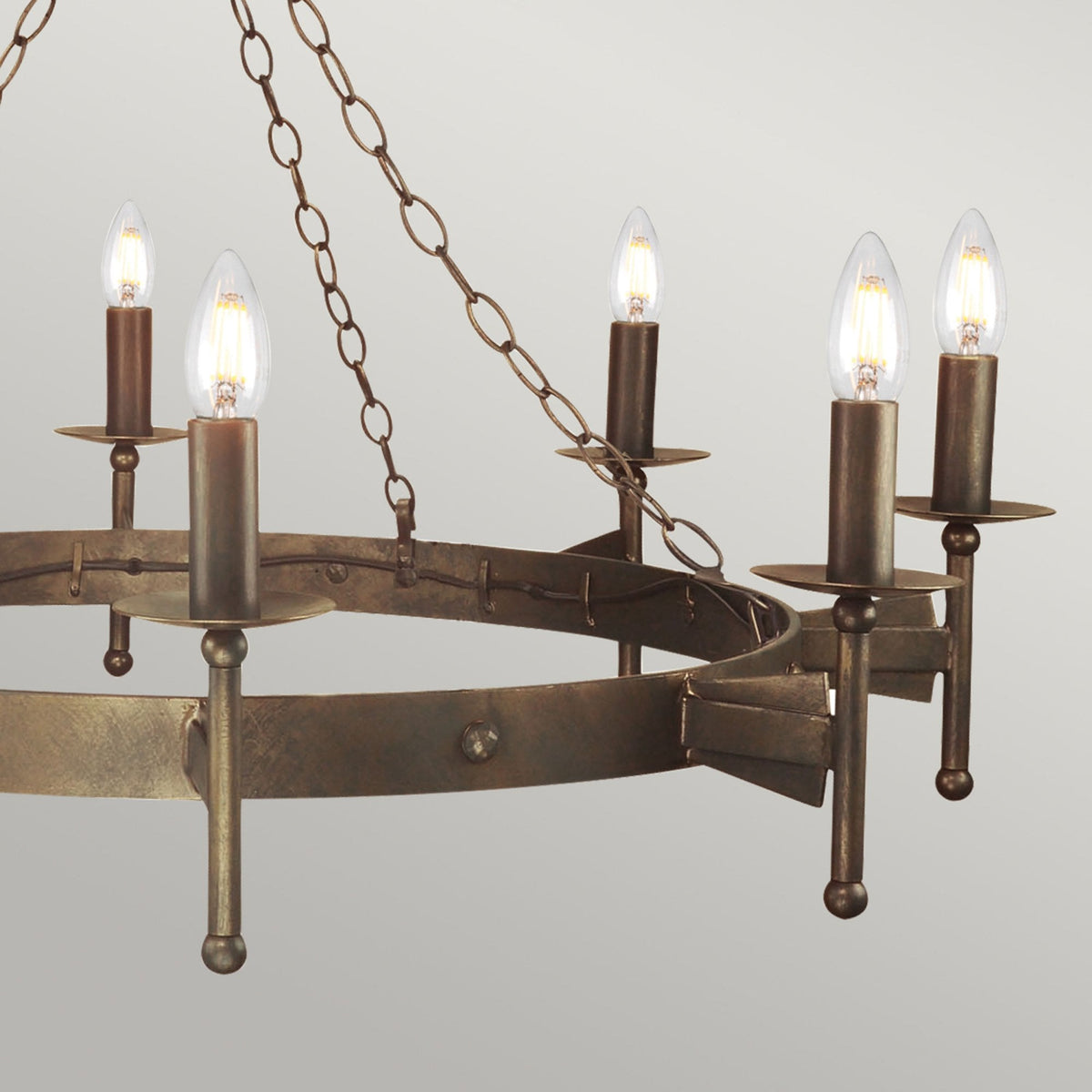 Cromwell Medieval Style 8 Light Chandelier