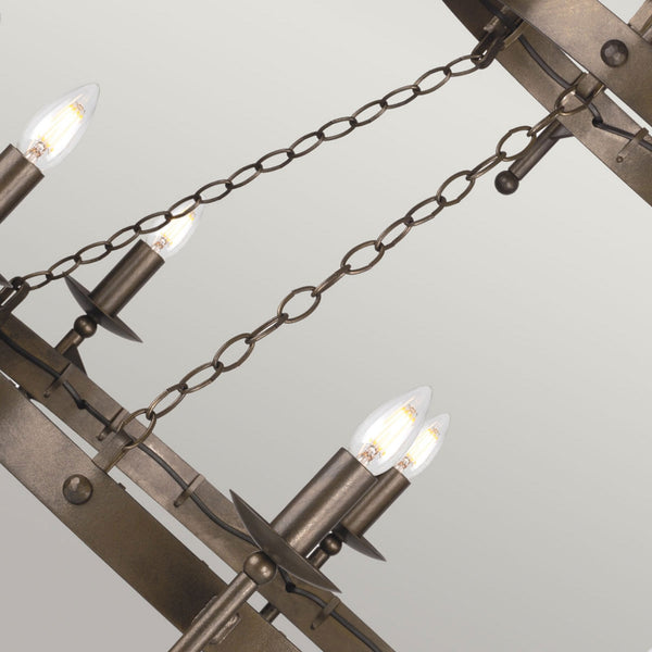 Cromwell Medieval Style 18 Light Chandelier