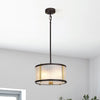 Corona Medium Pendant Flush or Semi Flush Light in Museum Bronze
