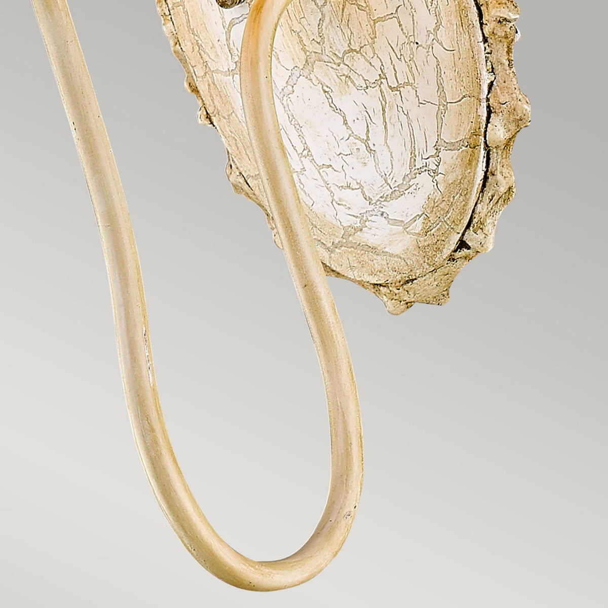 Trellis Wall Light Hand Painted in Putty Patina & Silver Leaf