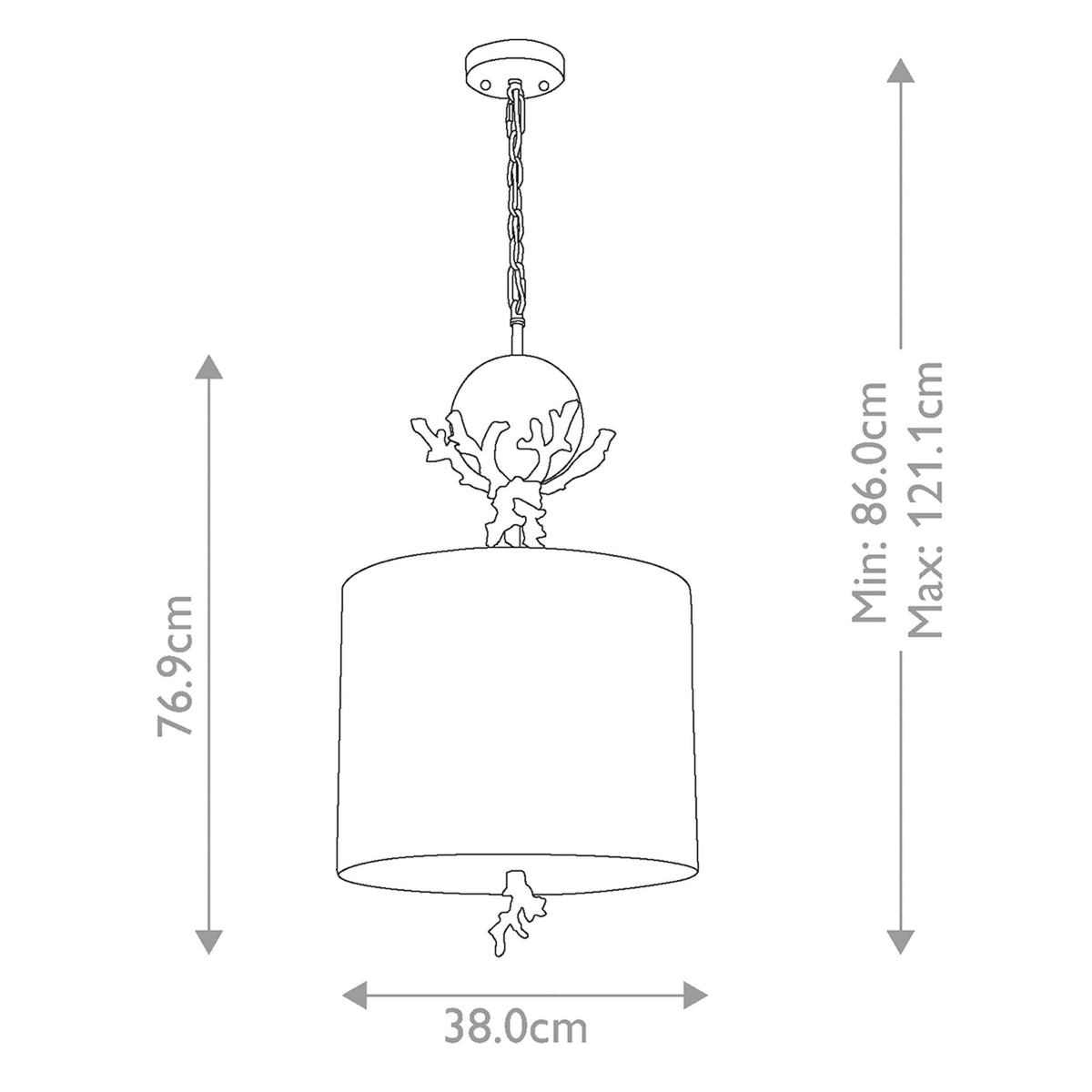 Trellis Pendant Light Hand Painted in Putty Patina & Silver Leaf