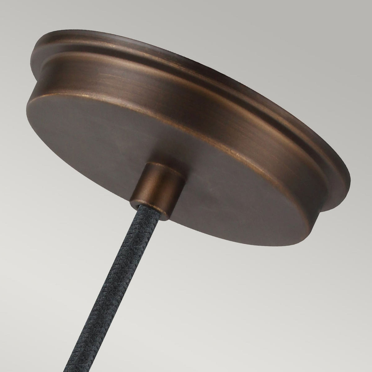 Baskin Pendant in Aged Brass & Dark Weathered Zinc