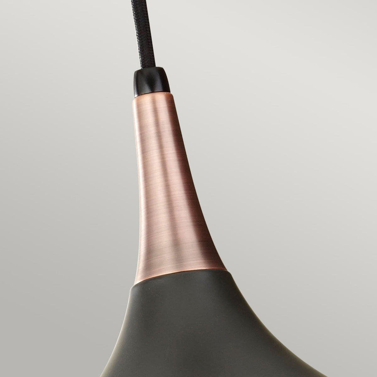 Beso Medium Steel Pendant in Dark Bronze