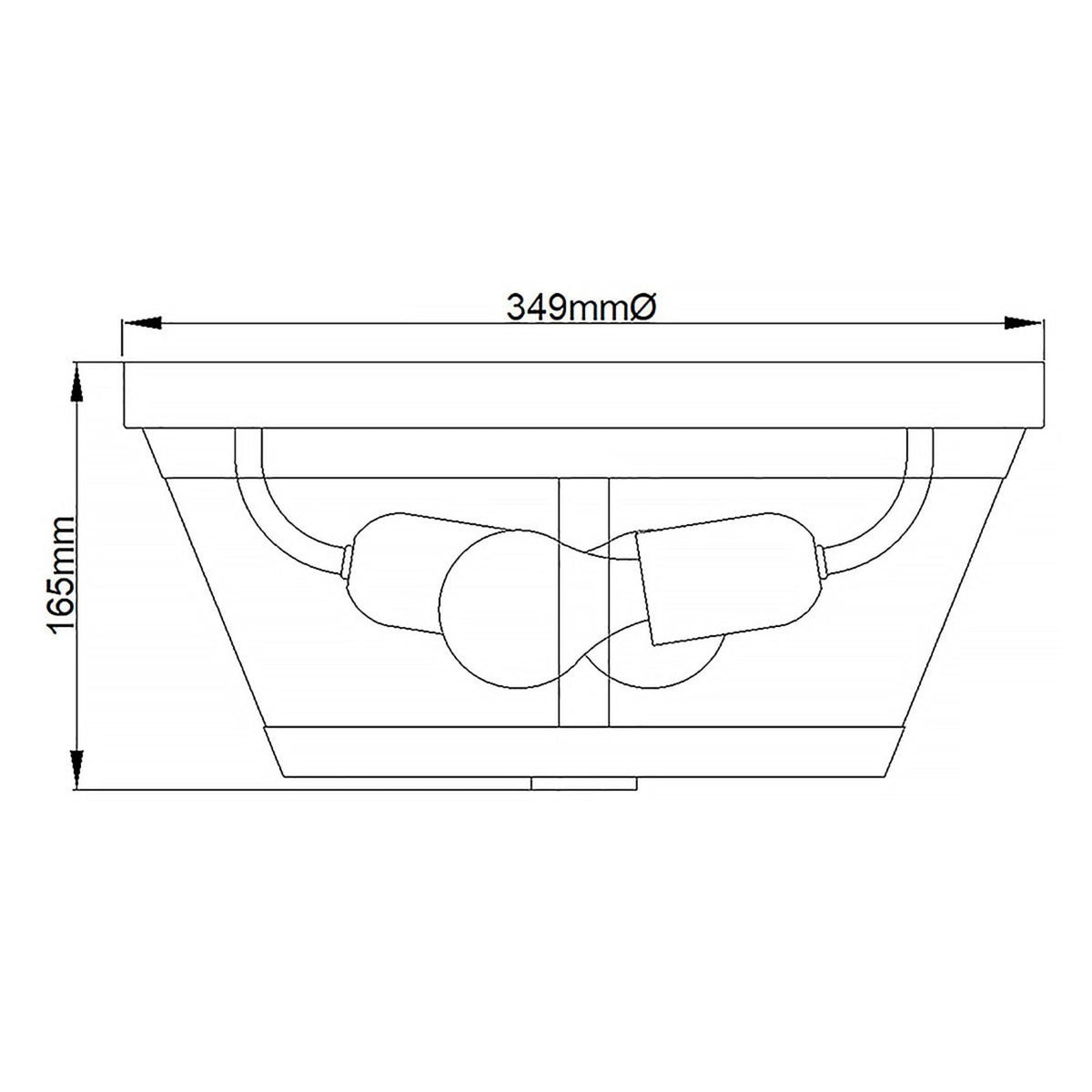Harrow Flush Mount Ceiling Light In Polished Nickel