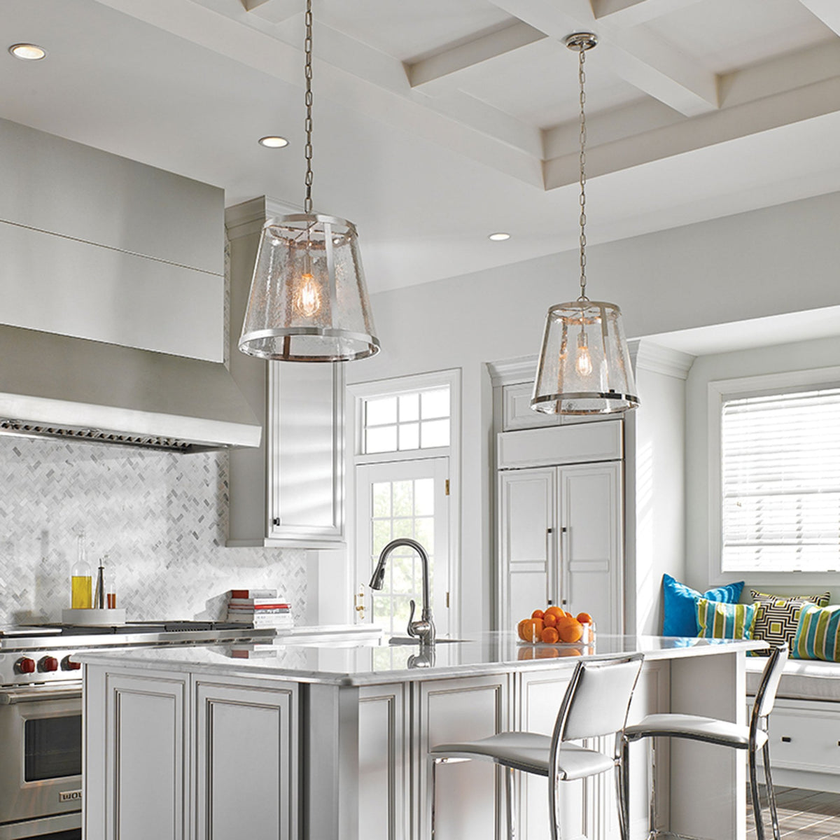 Harrow Medium Pendant Light in Polished Nickel