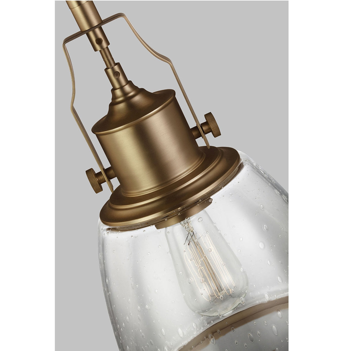 Hobson Medium Pendant in Aged Brass