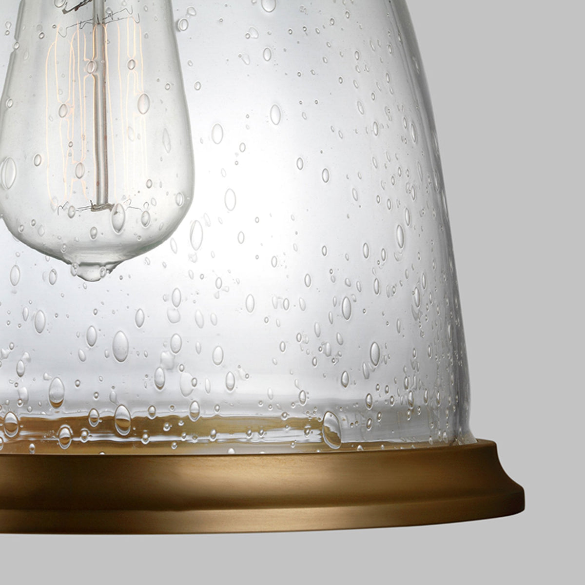 Hobson Medium Pendant in Aged Brass
