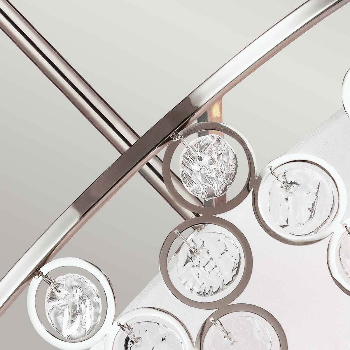 Lexi Pendant with White Shade & Polished Nickel Finish