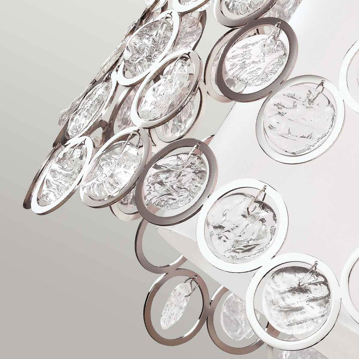 Lexi Pendant with White Shade & Polished Nickel Finish