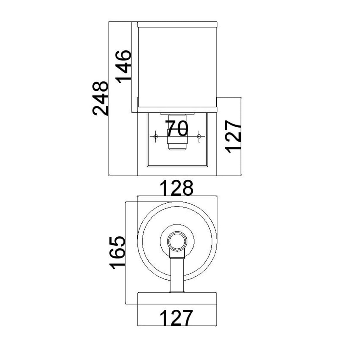 Prospect Park Wall Light in Satin Nickel & Chrome