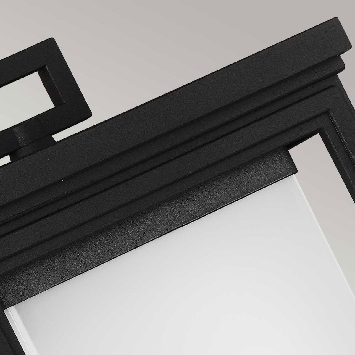 Roscoe Large Coastal Outdoor Wall Lantern in Textured Black