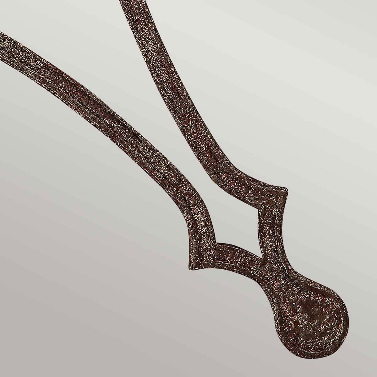 Tilling Single Light Wall Light in Weathered Iron