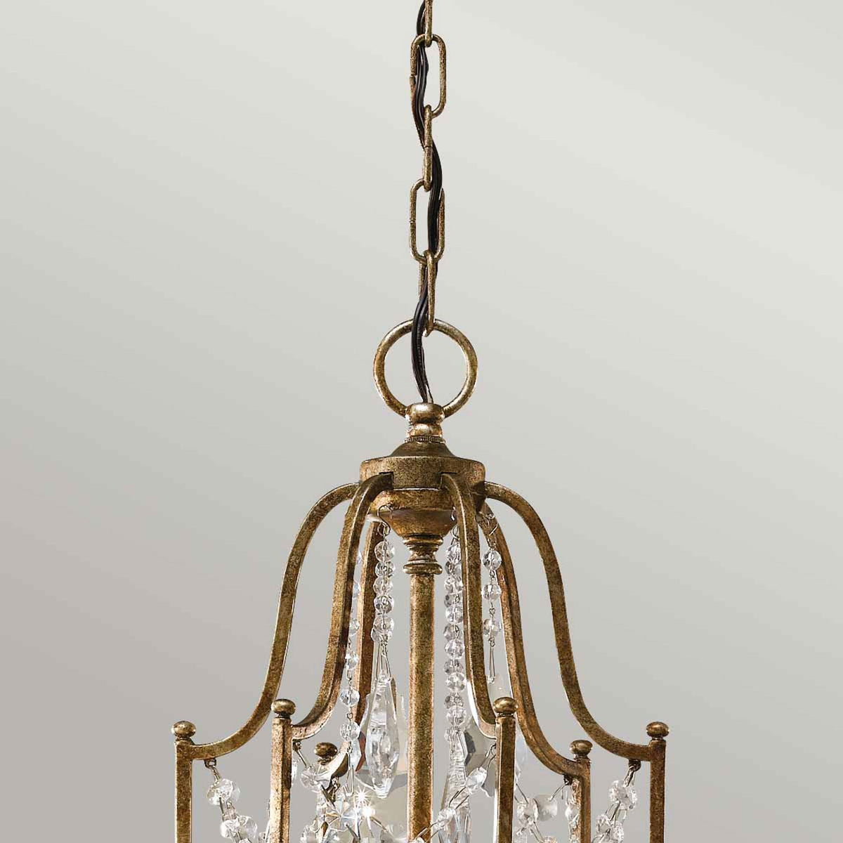 Valentina Six Light Chandelier in Oxidized Bronze