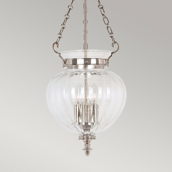 Finsbury Park Polished Nickel Medium Ceiling Lantern