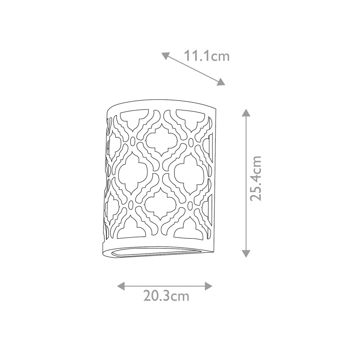 Arabella Single Wall Light in Distressed Gold