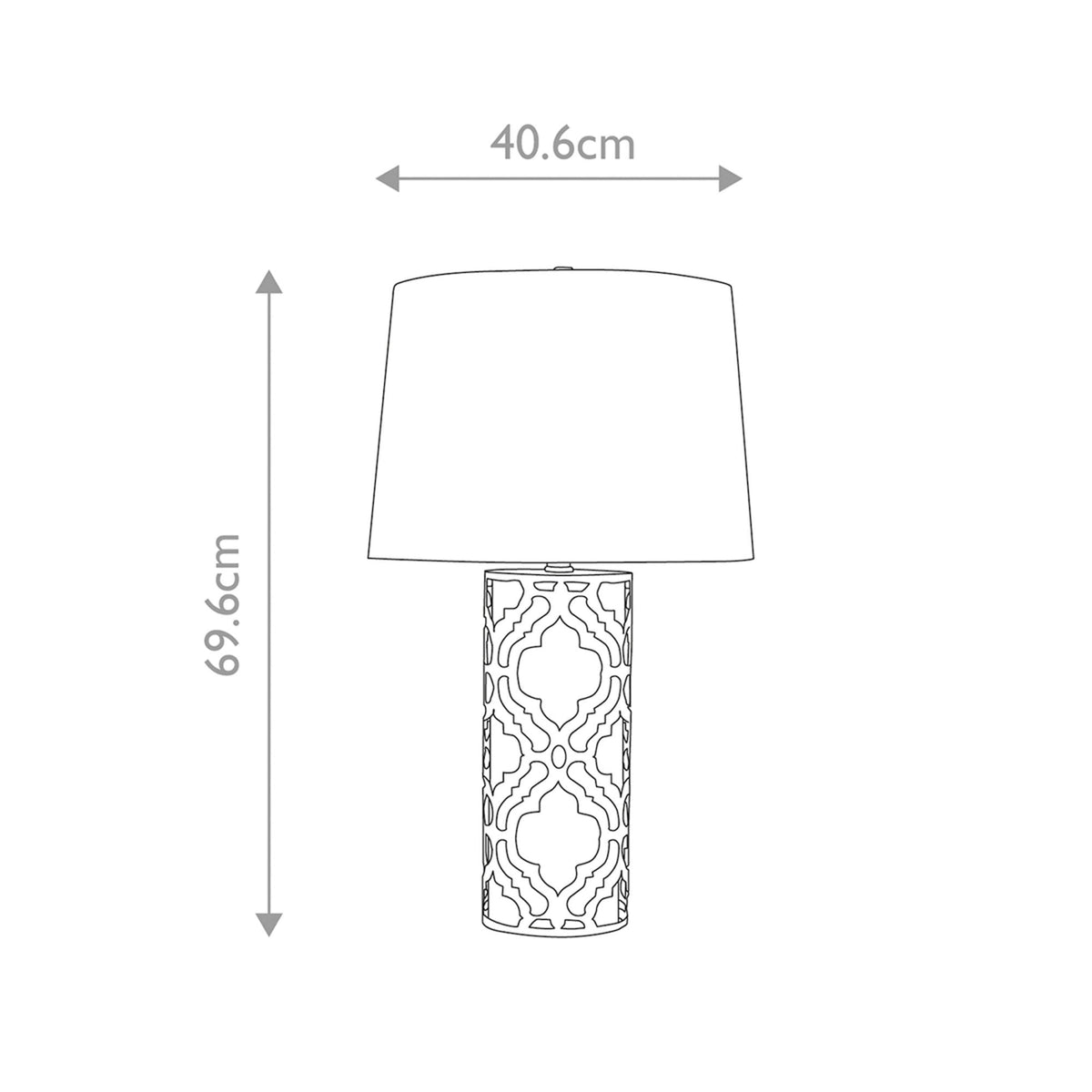 Arabella Table Lamp in Distressed Gold