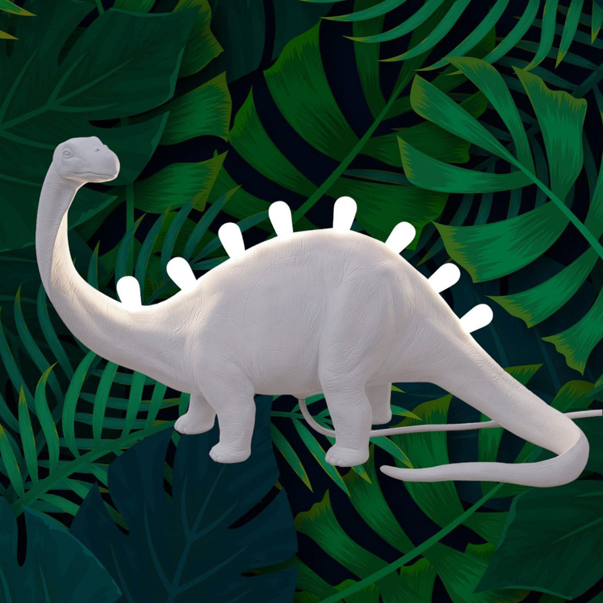 Jurassic Brontosaurus Lamp in White