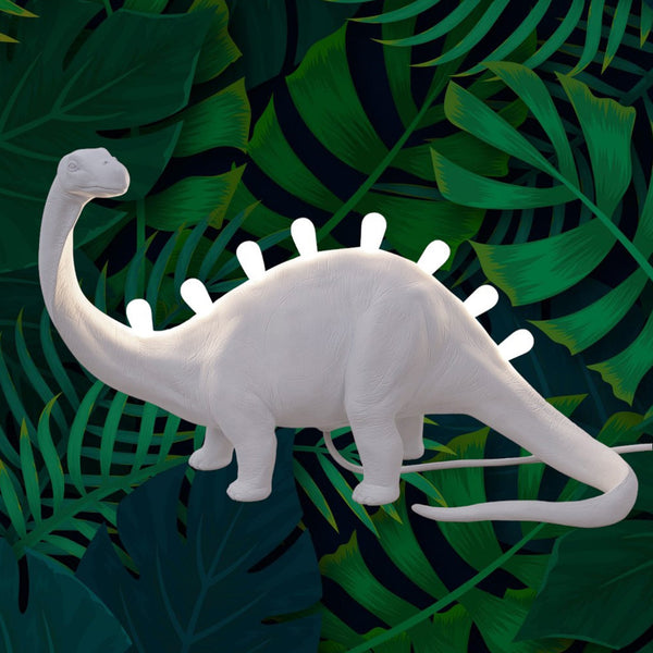 Jurassic Brontosaurus Lamp in White