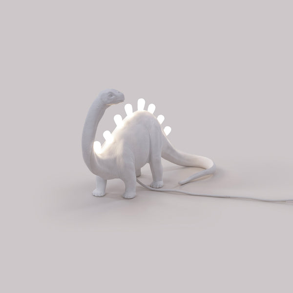 Jurassic Brontosaurus Lamp in White