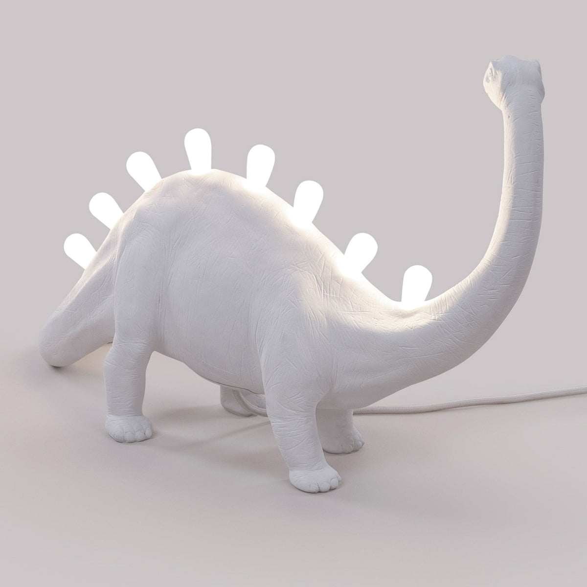 Jurassic Brontosaurus Lamp in White