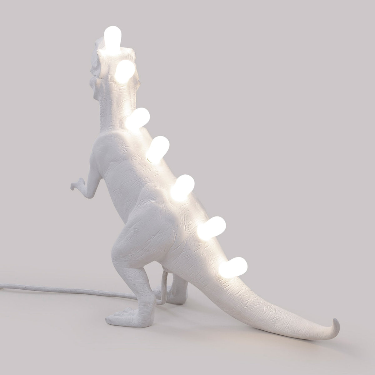 Jurassic Dinosaur T-Rex Lamp in White