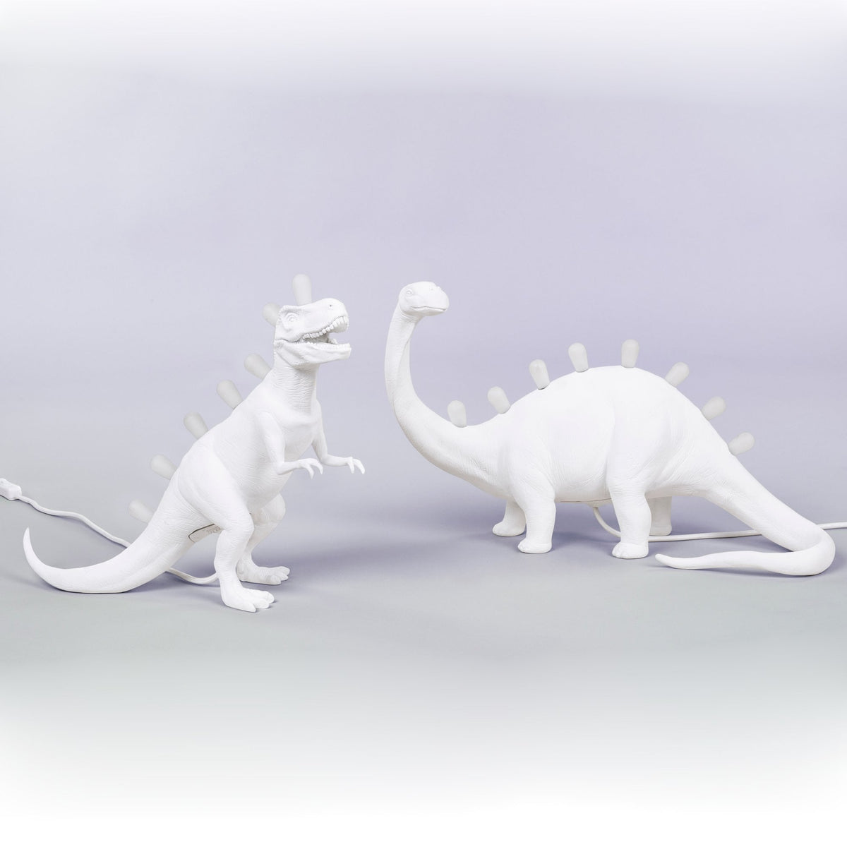 Jurassic Dinosaur T-Rex Lamp in White