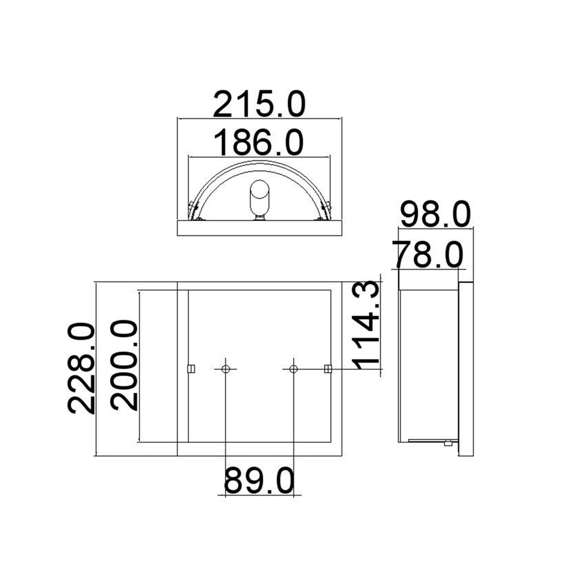 Daphne 1 Light IP44 LED Bathroom Wall Light