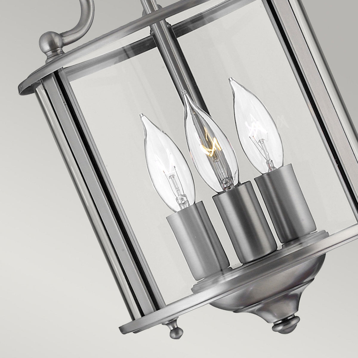 Gentry Three Light Small Pendant in Pewter