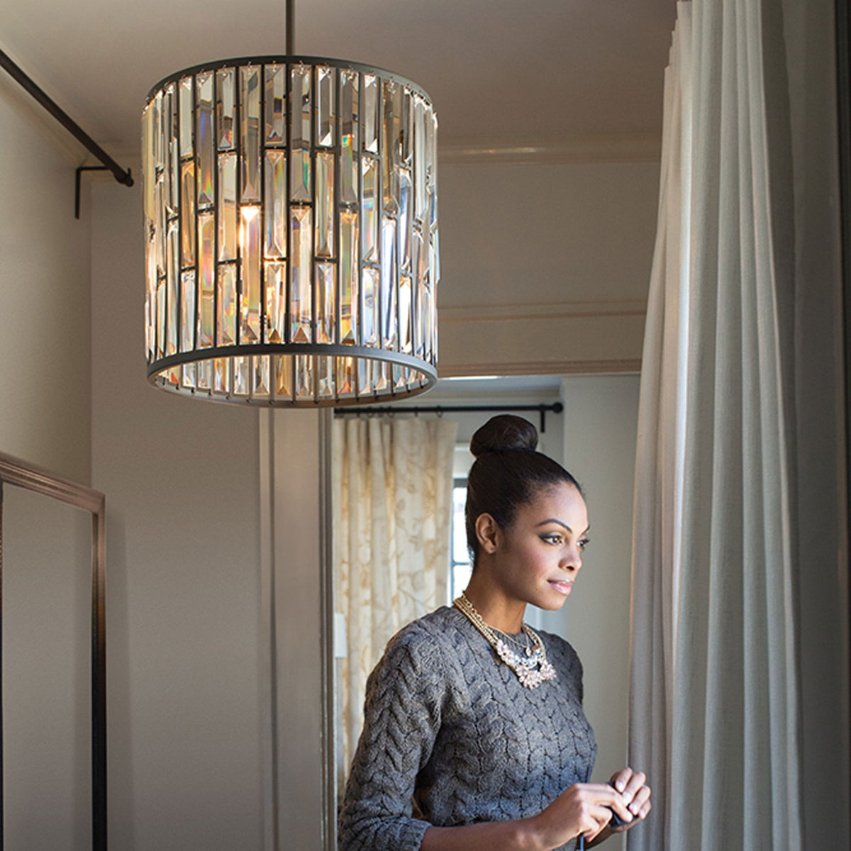 Gemma Medium Pendant Light in Vintage Bronze