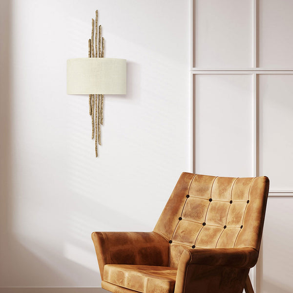 Spyre Wall Light in Champagne Gold