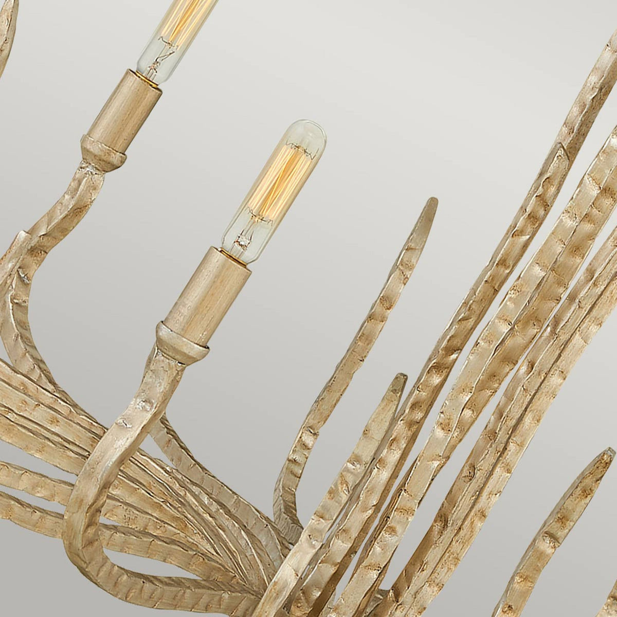 Spyre Six Light Chandelier in Champagne Gold
