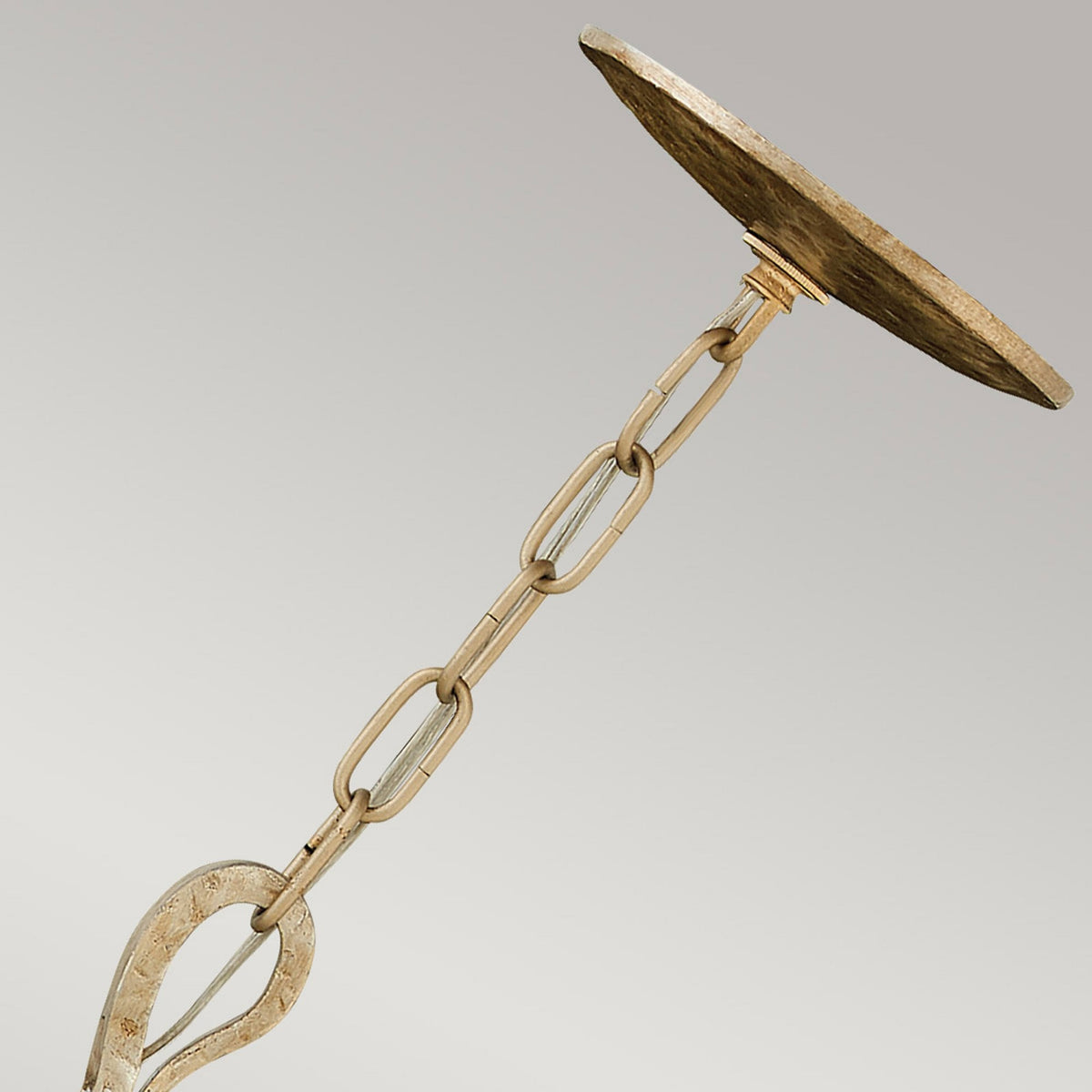 Spyre Six Light Chandelier in Champagne Gold