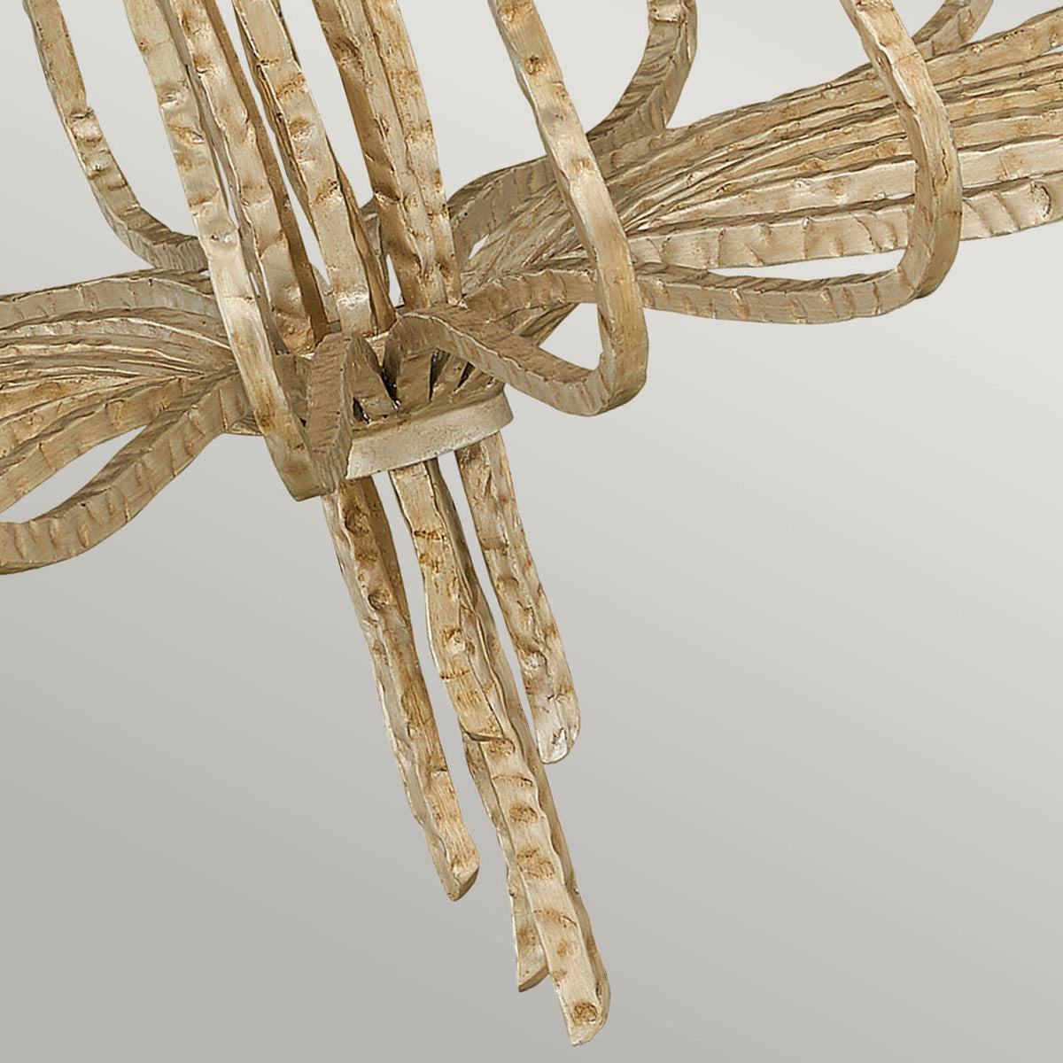 Spyre Six Light Chandelier in Champagne Gold