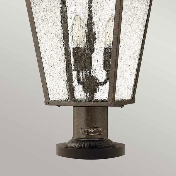 Trellis 3 Light Pedestal  in Regency Bronze
