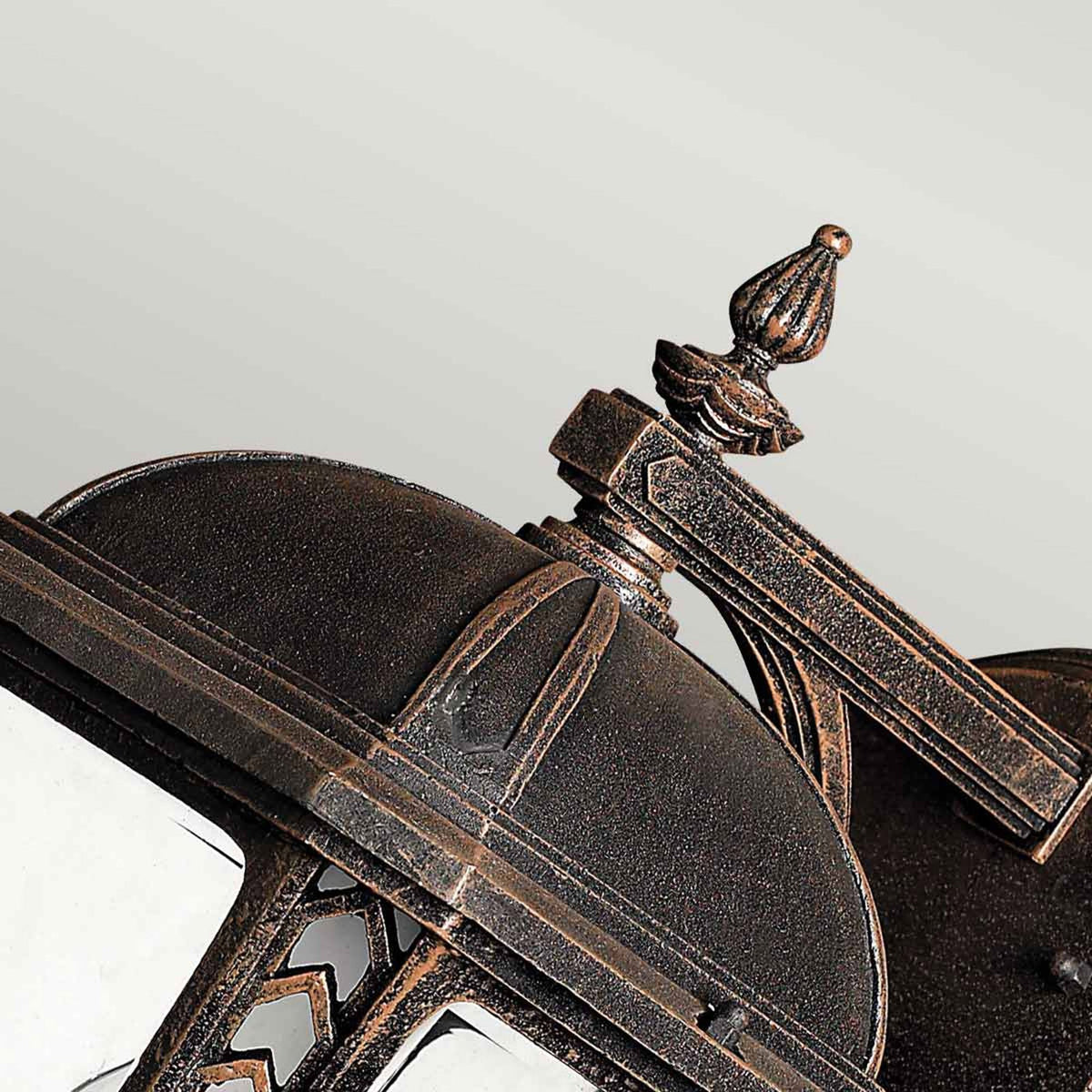 Wabash 2 Light Medium Wall Lantern in Mocha