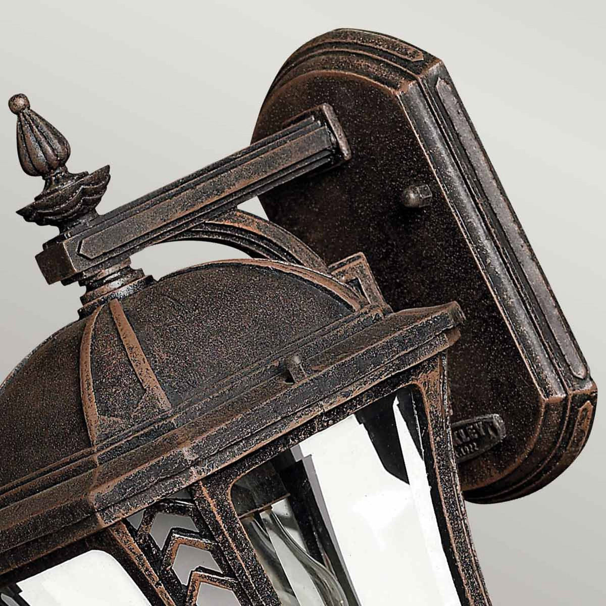 Wabash 1 Light Small Wall Lantern in Mocha