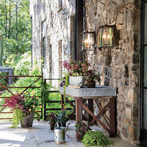 Walker Large Outdoor Wall Lantern in Buckeye Bronze