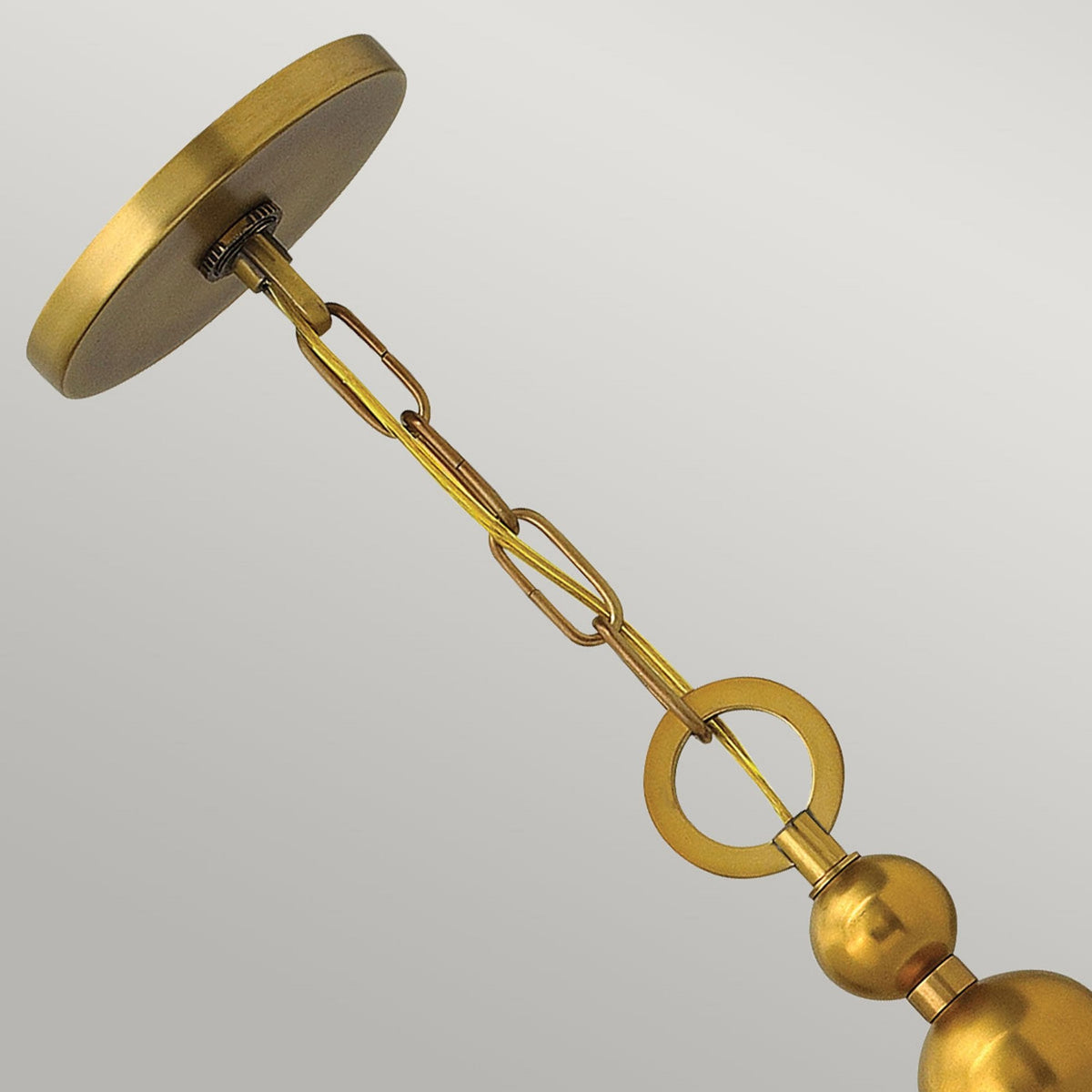 Zelda Pendant Chandelier in Vintage Brass