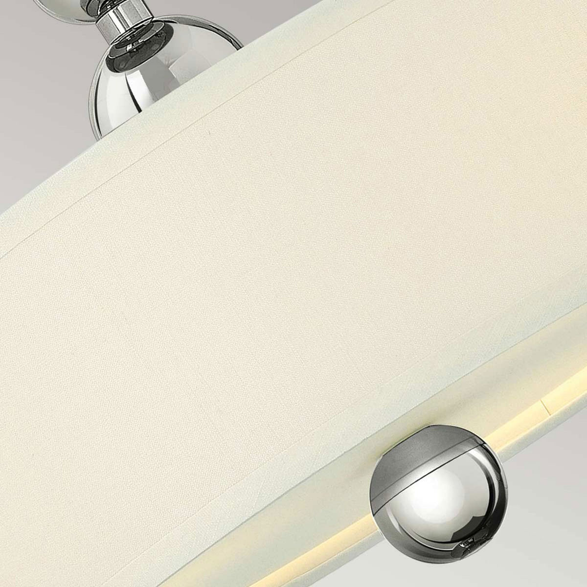 Zelda Semi Flush Ceiling Light in Polished Nickel
