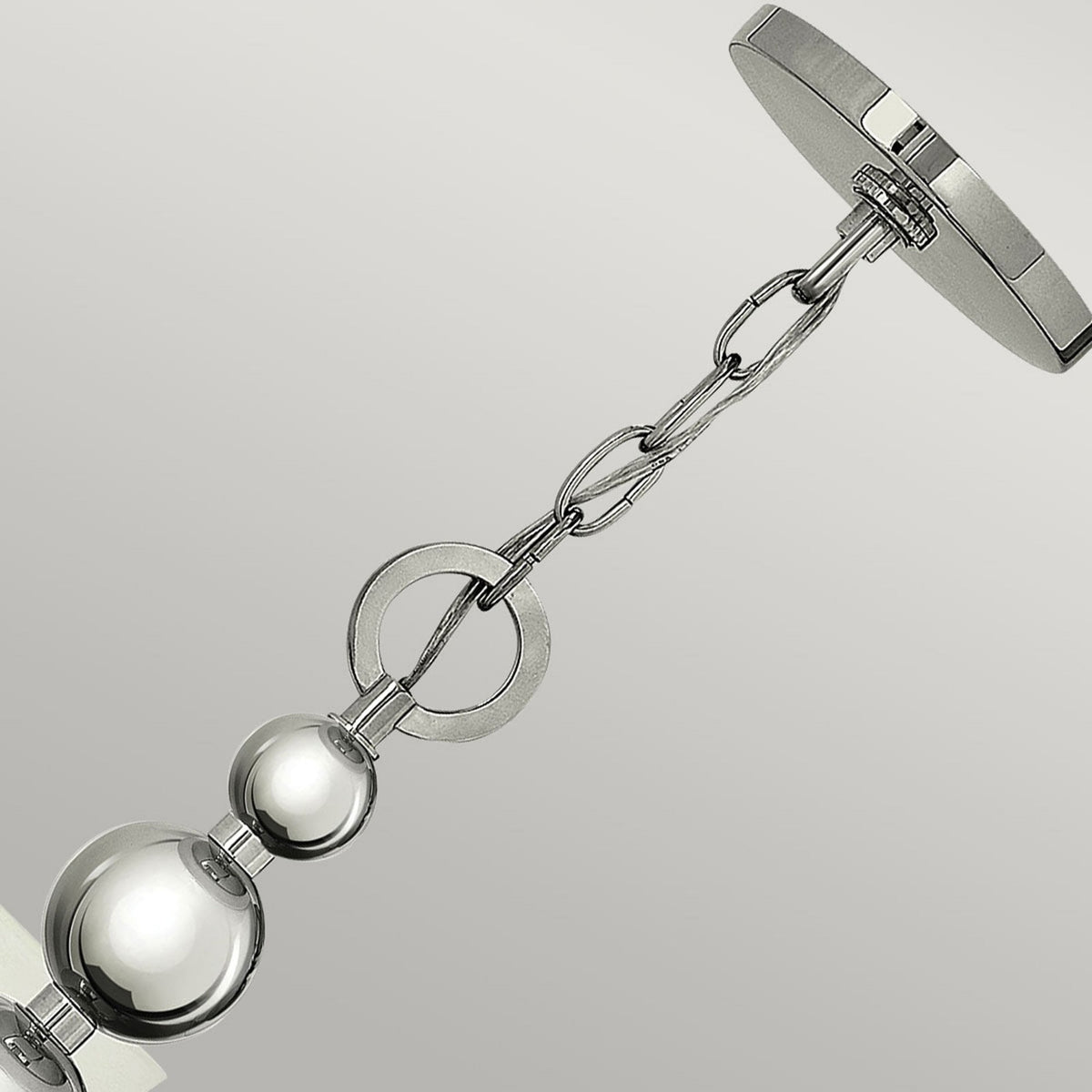 Zelda 5 Light Chandelier in Polished Nickel