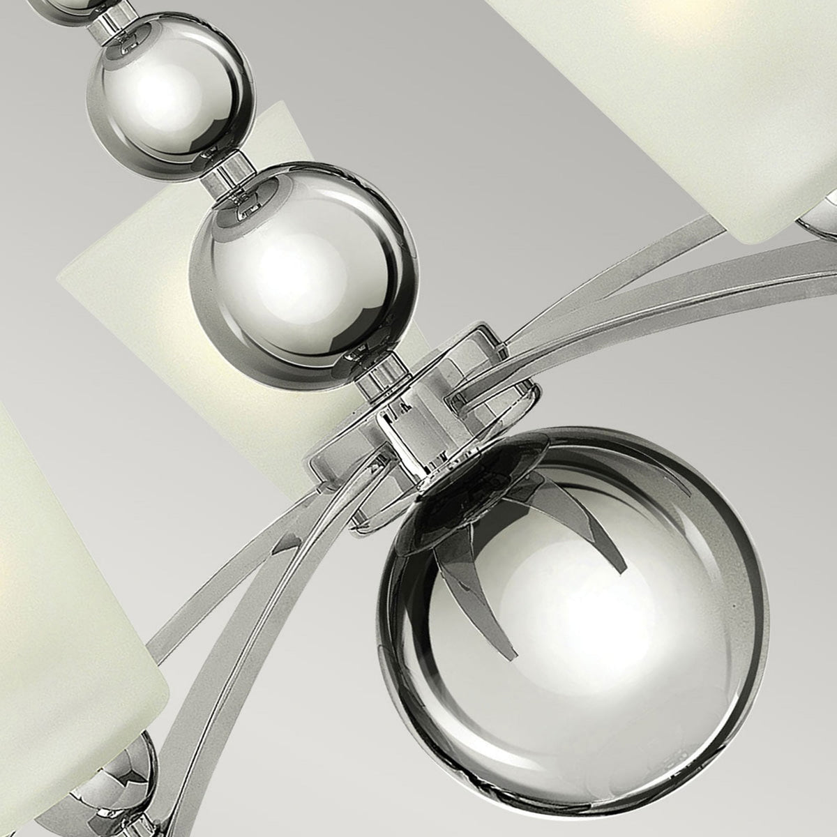 Zelda 5 Light Chandelier in Polished Nickel