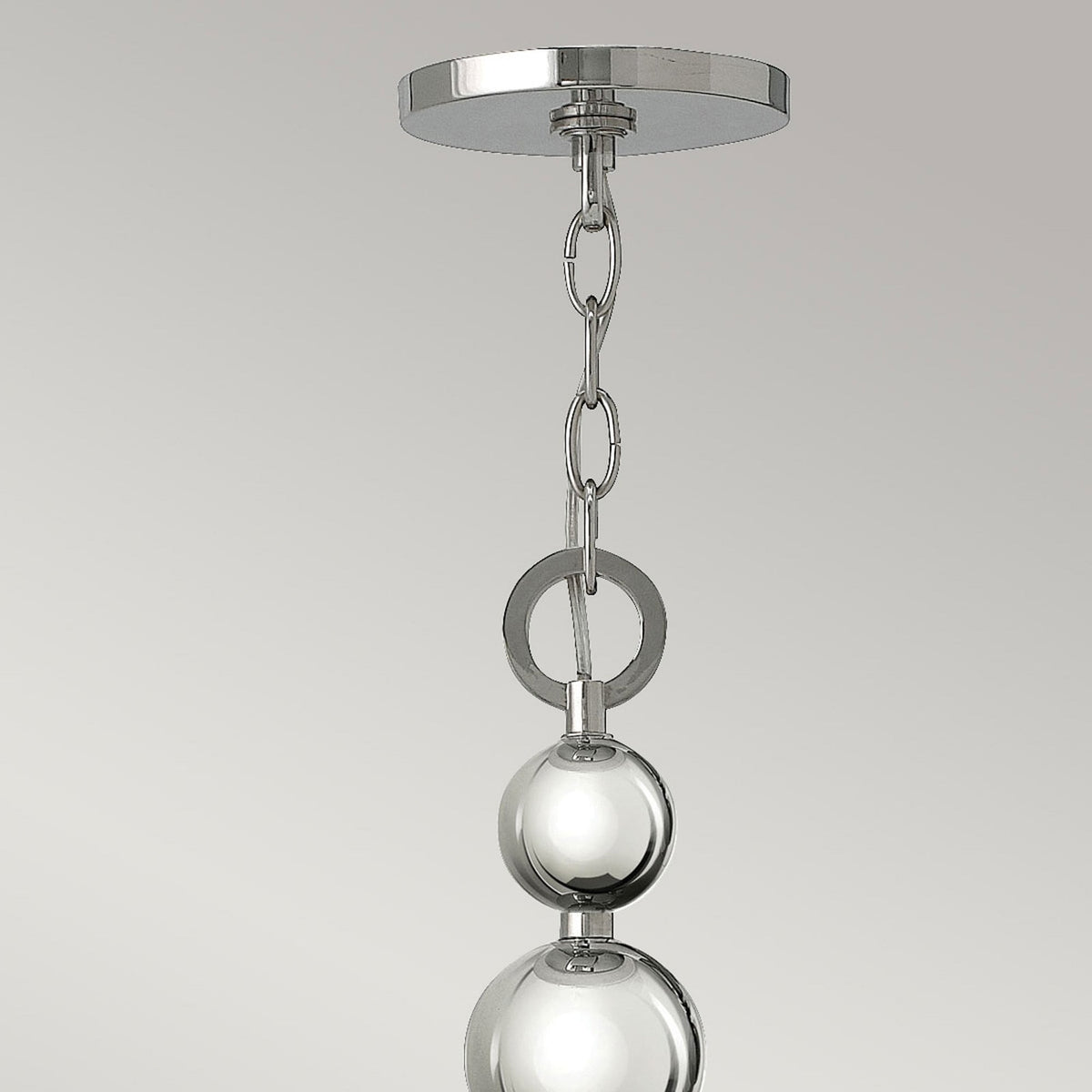 Zelda 8 Light Chandelier in Polished Nickel