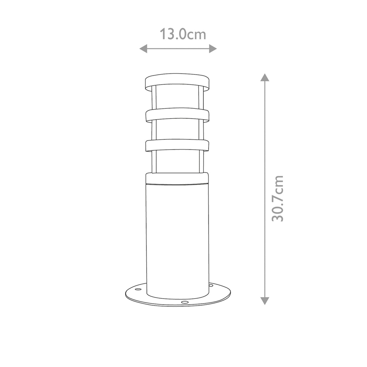 Hornbaek 1 Light Outdoor Pedestal Lantern