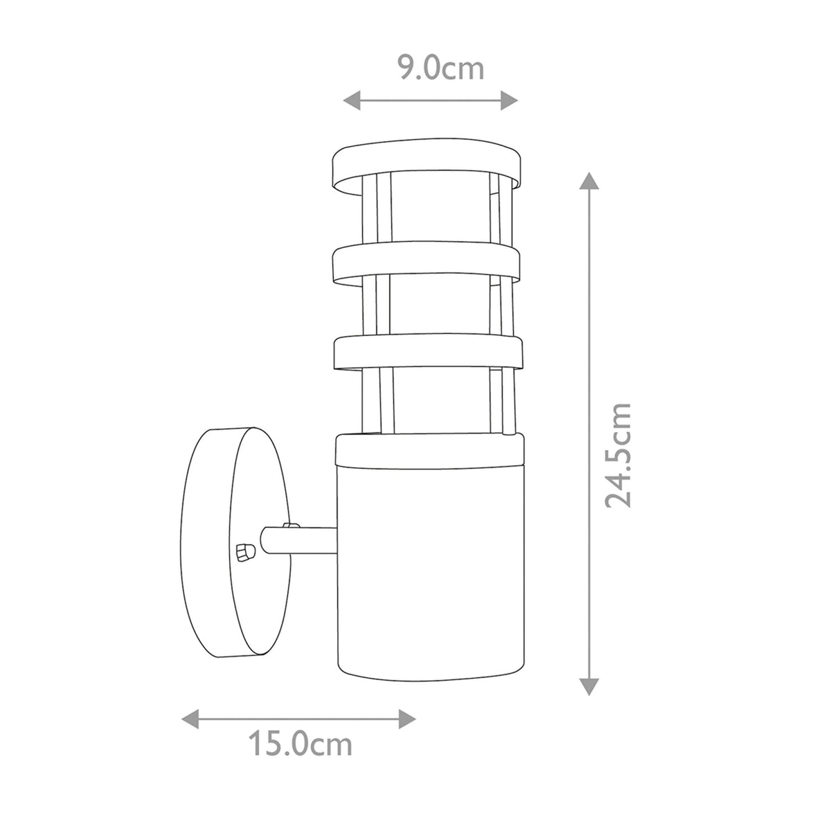 Hornbaek 1 Light Outdoor Wall Light