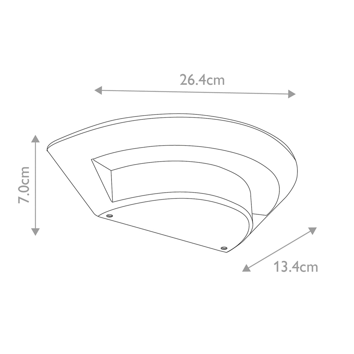 Kasper IP54 Small LED Wall Light