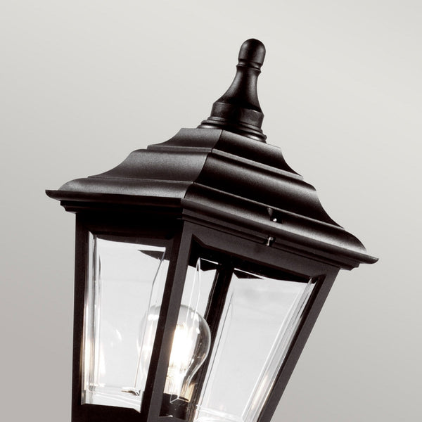 Kerry 4 Sided Outdoor Post Light in Black