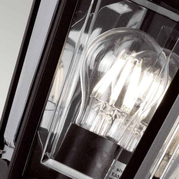 Kinsale 3 Sided Flush Wall Light in Black