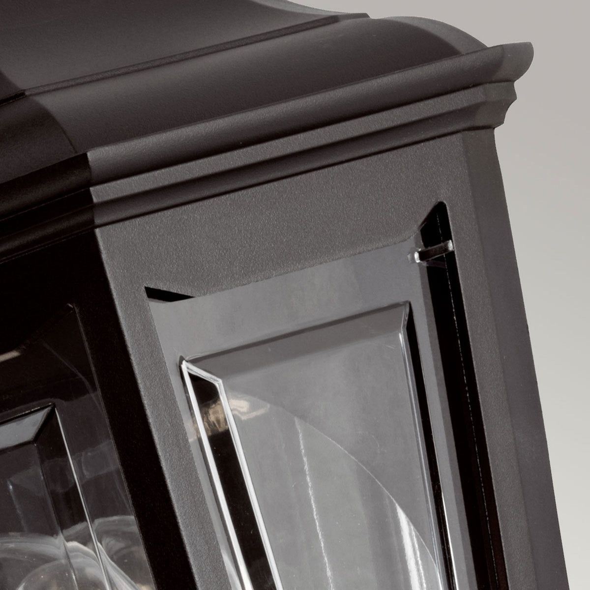 Kinsale 3 Sided Flush Wall Light in Black